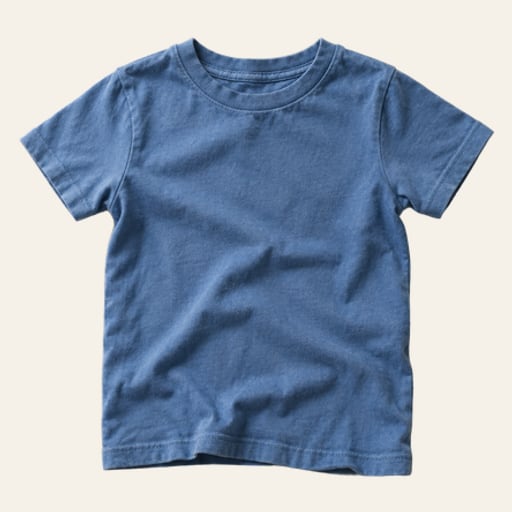 Vestir a camiseta azul